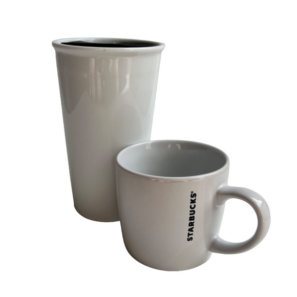 Starbucks Classic 10 oz Ceramic Travel  Mug  + 8 oz Mug - Picture 10 of 12